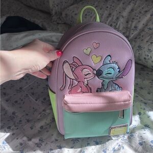Disney stitch and angel loungefly backpack